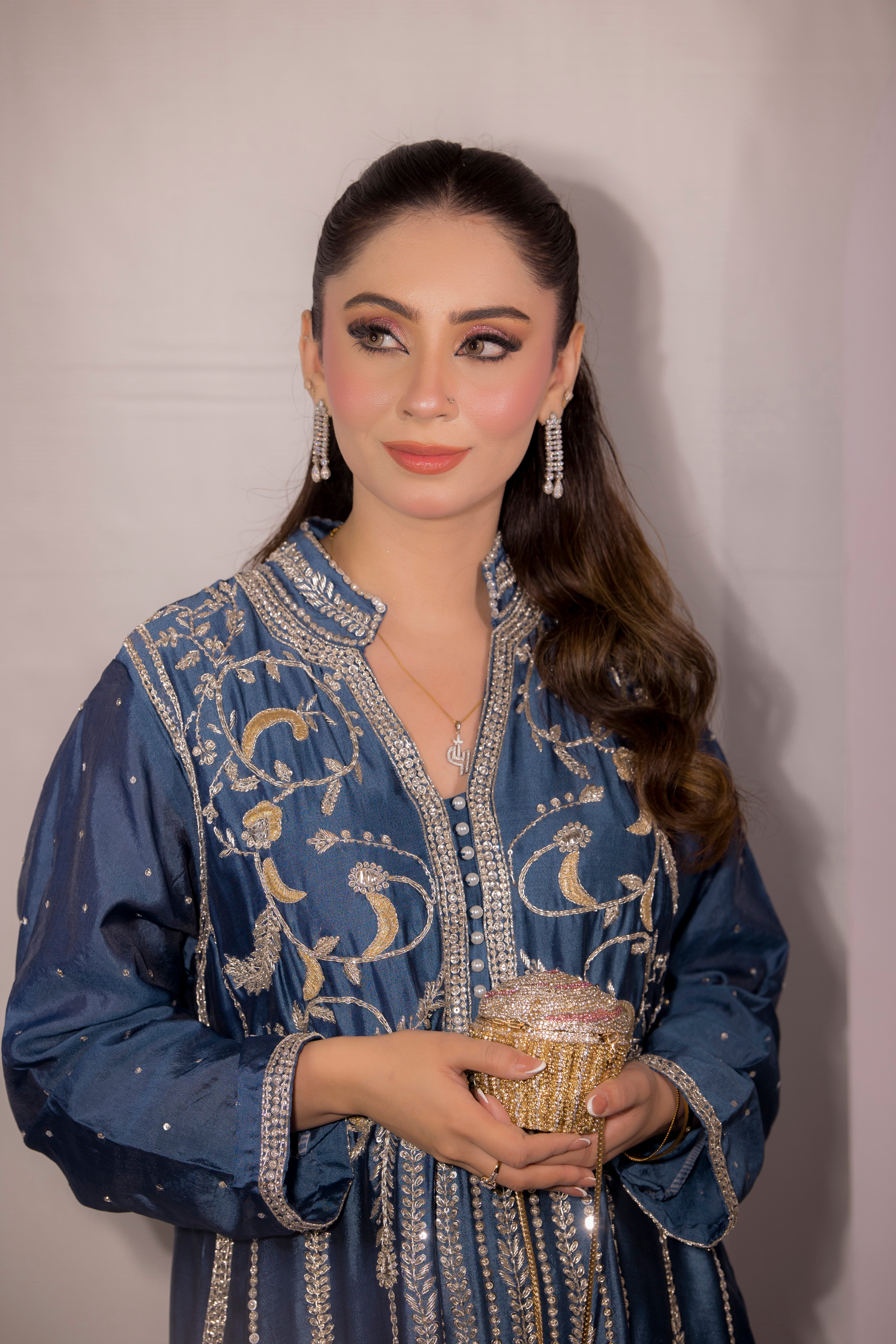 Exquisite Blue | Luxury Festive Wear