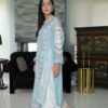 "2 Piece Formal Attire with Full Ari Embroidery and Hand Adda Work, Featuring a Fully Embroidered Dupatta" - Image 5