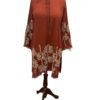 Orange Embroidered Two-Piece Set