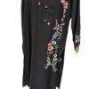 Black Multi-Colored Embroidered Winter Two-Piece Set