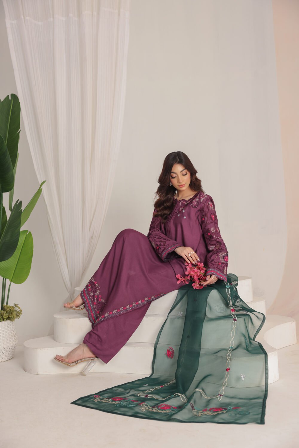 Melburry 1 Piece Dupatta & Pants Separate - Image 4