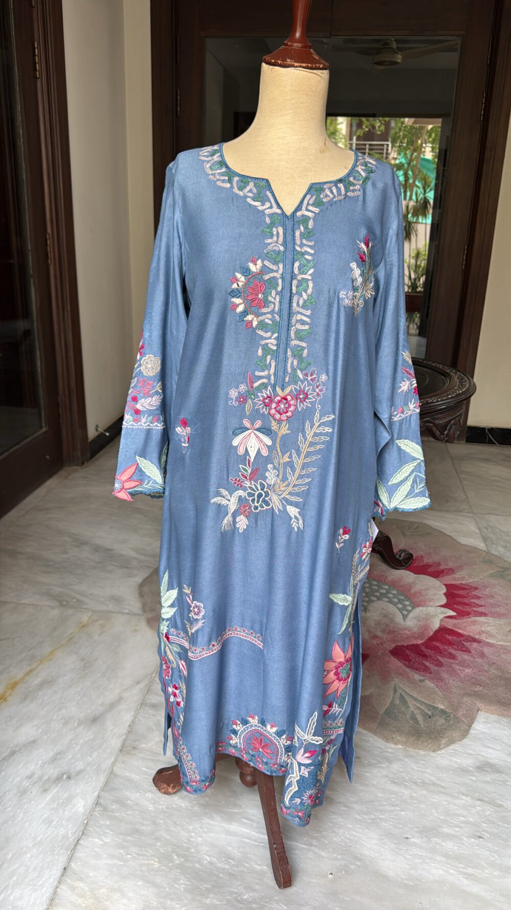 Ice Blue Kaftan