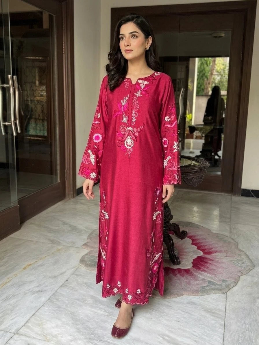 Hot Pink – Elegant Kurta & Kaftan Luxury Collection